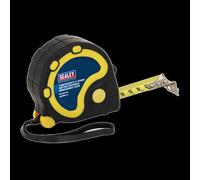 Sealey Rubber Jacket Measuring Tape Imperial & Metric 25ft / 7.5m 25mm