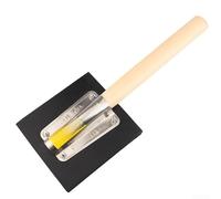 Rubber Tapping Block for Tile Laying with Wooden Handle 40cm | Shock-Absorbing Flooring Beater Board for Even Pressure Distribution, Anti-Slip Grip Tool for Floor and Wall Installation
