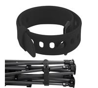 Rubber Tension Straps - 11.8" & 17.7" Utility Cargo Tie Downs, Firmly Fixed Elastic Strap With Iron Buckle For Flashlight & Gloves, Durable Gear Fastener | For Travel Biking & Home Storage