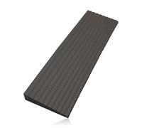 Rubber Threshold Ramps,Self-Adhesive Wheelchair Ramp,Non-Slip Floor Transition Strip,Cuttable Door Edging Trim Ramps for Doorways,Sweeper,Power Scooters,Stroller,Robot Vacuum,1cm(H) x1m(L),Black