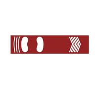 Rubber Throwing Practice Mat for Indoor Outdoor Use 135cm, Red