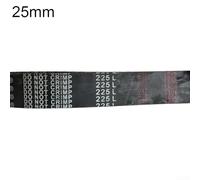 Rubber timing belt 225L size with trapezoidal teeth for 3D printers, automation machinery, and other industrial applications (25mm)