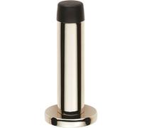 Loops Rubber Tipped Doorstop Cylinder with Rose Wall Mounted 71mm Polished Nickel in Metallics Loops Metallics