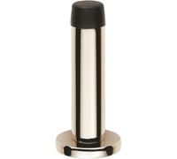 Rubber Tipped Doorstop Cylinder with Rose Wall Mounted 71mm Polished Nickel