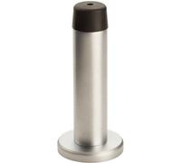 Loops Rubber Tipped Doorstop Cylinder with Rose Wall Mounted 71mm Satin Chrome Loops Multicolor