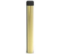 Loops Rubber Tipped Wall mounted Doorstop Cylinder 71 x 16mm Polished Brass in Metallics Loops Metallics