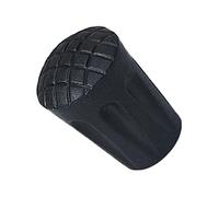 Rubber Tips Replacement Protector for Walking Poles Hiking | Rubber material,hard wearing,inner metal washer,fits 11 mm poles,round tread for grip,1 pair,LONG
