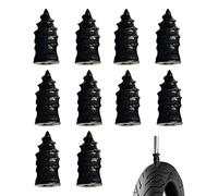 Rubber Tire Screws - 10Pieces Professional Vacuum Tire Repair Nails, Self-Service Puncture Repair Plugs For Car, Truck, Motorcycle & Bike, Heavy-Duty Rubber-Coated Steel Screws For