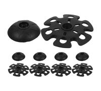 Rubber Trekking Pole Tip Protectors for Hiking Walking 16mm 15mm | Mud and Snow Covers, Rapid Setup Removal, Wide-range Compatibility, Black Finish for Outdoor Use