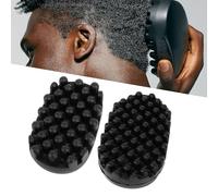Rubber Twist Styler Brush, Curling Hair Brush Twist Curl Comb, Washable Afro Curl Sponge Racket for Men Women Boy Girl Long Short Hair, Quick & Easy Styling, 2 Pcs