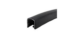 Rubber u Channel,Strip Black 3.28FT with Metal Fit Gap Strong But Flexible,Height x Width,18mm x 16mmze : 19mm x 13mm(18mm x 16mm)