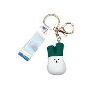 Rubber Vegetable Keychain Farm Theme Carrot Mushroom Onion Garlic Shape Pendant Ornament Hanging Decoration Vegetable Rubber Keychain Charm Carrot Onion Phone Charm, フリーサイズ