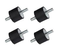 Rubber Vibration Isolator Mounts, Mechanical Shock Absorbers Rubber Mounts Studs Shock Absorber 40 * 30 Anti Vibration