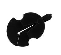 Rubber Violin Practice Mute Set, Black Violin Practice Mute 2.5x1.5x0.7cm