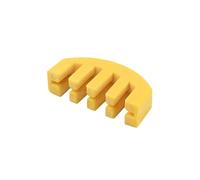 Rubber Violin Practice Mute Set, Violin Mute Yellow 5.10x2.50x1.10cm 4 Pcs