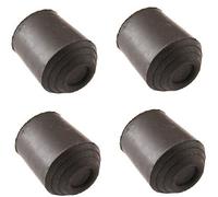 Rubber Walking Stick Ferrule 16mm (5/8'') - 4Pack Heavy Duty Cane Crutch Pad Bottom Protector End