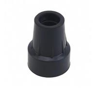 Rubber Walking Stick Tips 12Pc Cane Tips Rubber Walking Hiking Stick Metal Ferrule Bottom End Cover Cane Crutch Pad Rubber Heavy Duty Crutch Tips(Black)