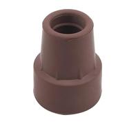 Rubber Walking Stick Tips 12Pc Cane Tips Rubber Walking Hiking Stick Metal Ferrule Bottom End Cover Cane Crutch Pad Rubber Heavy Duty Crutch Tips(Brown)