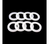Rubber Washers, 10pcs Silicone Gasket Flat Sealing, Washer Spacer For 1/4" 1-1/4" 1-1/2" BSP NPT Fitting, DN8/10/15//20/25/32/40(19x30x3mm)