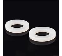 Rubber Washers, 10pcs Silicone Gasket Flat Washers, Gaskets, O-rings Plumbing Faucet Washer, Thick 2/3mm(11x6x2mm)