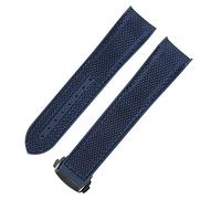 Rubber Watch Band For Omega Seamaster Folding Deployment Buckle Clasp Luxury Nylon Silicon Strap Bracelet Accessories Parts