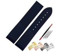Rubber Watch Strap 20mm 22mm Silicone Watchband Suitable for Omega Watch Band Folding Clasp Curved End Wristwatches Belt