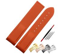 Rubber Watch Strap 20mm 22mm Silicone Watchband Suitable for Omega Watch Band Folding Clasp Curved End Wristwatches Belt