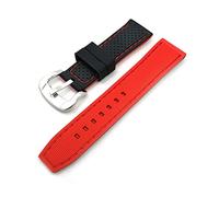 Rubber Watch Strap 20mm 24mm Generic Watch for Waterproof Watchband(White-Dinosaur Doodle4,20mm)