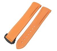 Rubber Watchband 22mm 20mm Curved End Silicone Strap Fit for HUAWEI GT2 PRO Watch Classic Black Bracelets