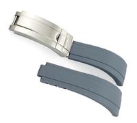 Rubber Watchband For Rolex Submariner GMT Daytona Oyster Perpetual Yacht Master Watch Strap With Slide Lock Buckle 20mm 21mm