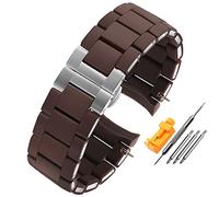Rubber Watchband Silicone Wristband Bracelet Rose Gold Buckle For Armani AR5905 AR5906 AR5919 AR5920 20 23mm Watch Band Strap