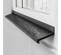 Rubber Weather Bar, Self Adhesive Rubber Rain Deflector for Doors and Windows Black Multiple Sizes(Black 5.6cm,330cm)