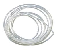 Rubber Weather Stripping, Gasket Material Clear Silicone Rubber Strip Round Dia 1mm to 12mm Solid Seal Bar 10 Meters Bumpers mats(Size:1mm)