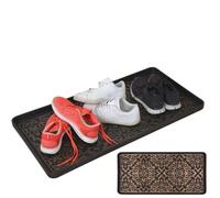 Rubber Wet Shoe Tray, Applicable To The Entrance Indoor And Outdoor Snow Boot Pad Super Large Shoe Tray, Black