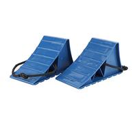 Rubber Wheel Chocks, Wheel Chock Tire Stopper, 2PCS Pp Portable Rubber Wheel Chock Anti-Slip Tire Stop Block for Car Trailers Caravans Motorcycle