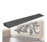Rubber Wheelchair Ramp for Home 0.4" 2.4" Height Durable Base for Scooters & Robot Vacuums (20x3.1x0.8in) Easy Access NonSlip Design