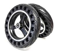 Rubber Wheelchair Wheels, 2 Pcs 10 inch Honeycomb Solid Tire Electric Wheelchair Front Wheels Black 10-12 mm(10 mm/0.39 in)