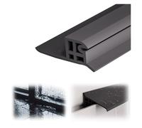 Rubber Window Rain Drip Guard 1 1.5 2 5m, Outer Windows Rain Deflector Self-Adhesive, Interior Sill Raindrop Edge Strip Seamless Embedded(Inner Window,L 5m/16.4ft)