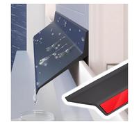 Rubber Window Rain Drip Guard 1 1.5 2 5m, Outer Windows Rain Deflector Self-Adhesive, Interior Sill Raindrop Edge Strip Seamless Embedded(Outer Window,L 1m/3.3ft)