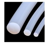 Rubber Wire Silicone Solid With White Round O-rod, Cord Rod Bar Sealed Oil Resistant High Temperature Waterproof(6.5mm (1M))