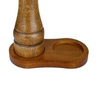 Rubber Wood Anti-Slip Grinder Rest Holder Pepper Salt Mill Tray | Protective, Wear Resistant Kitchen Counter Tray, Natural Wooden Storage Traý for Seasoning Bottles, Home Kitchen