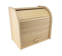 Rubber Wood Bread Bin Double Decker