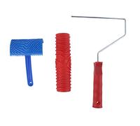 Rubber Wood Texture Pattern Roller Graining Knurling Tool for Home Office Unique Decoration Lightweight Knurling Tool