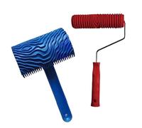 Rubber Wood Texture Roller Brush Embossing Painting Tool Textured Paint Roll for Versatile Use on Wall Furniture & Floor Wall Painting Tool