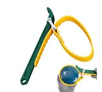 Rubber Wrench, Adjustable Belt Wrench for Oil Filter, Grip Tape Wrench, Pipe Strap with Multiple Purpose Rules for Built-In Made of High Quality Ductile Iron. It is Both Anti-Rust