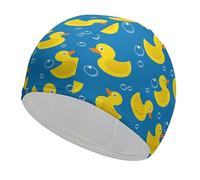 Rubber Yellow Duck Swim Cap for Women Men Comfortable Bathing Cap Durable Swimming Shower Caps