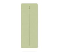 Rubber Yoga Mat Surface Natural Plant Fiber Comfort Exercise Mats 5mm Thick Cushion Support For Home Studio Outdoor(Pale green)