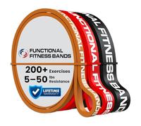 RubberBanditz Pull Up Assit Bands | Heavy Duty Resistance Exercise Bands for Powerlifting, Mobility, and Stretching (5-50 lbs)