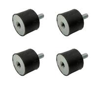 Rubbergiant Rubber mounts M8-30mm x 30mm Anti vibration rubber mount I Rubber Isolator Mounts Shock Absorber I Rubber bobbin Mounts (M8 Thread - 30mm D x 30mm H)
