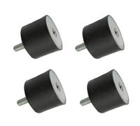 Rubbergiant Rubber mounts M8-30mm x 40mm Anti vibration rubber mount I Rubber Isolator Mounts Shock Absorber I Rubber bobbin Mounts (M8 Thread - 30mm D x 40mm H)